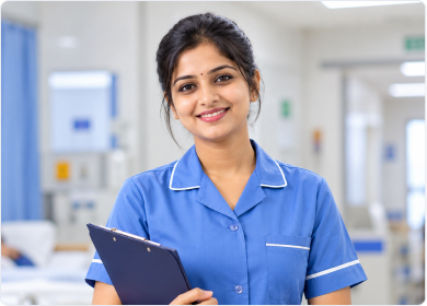 Healthcare and nursing staff professional