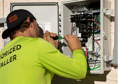 Certified electrician technician